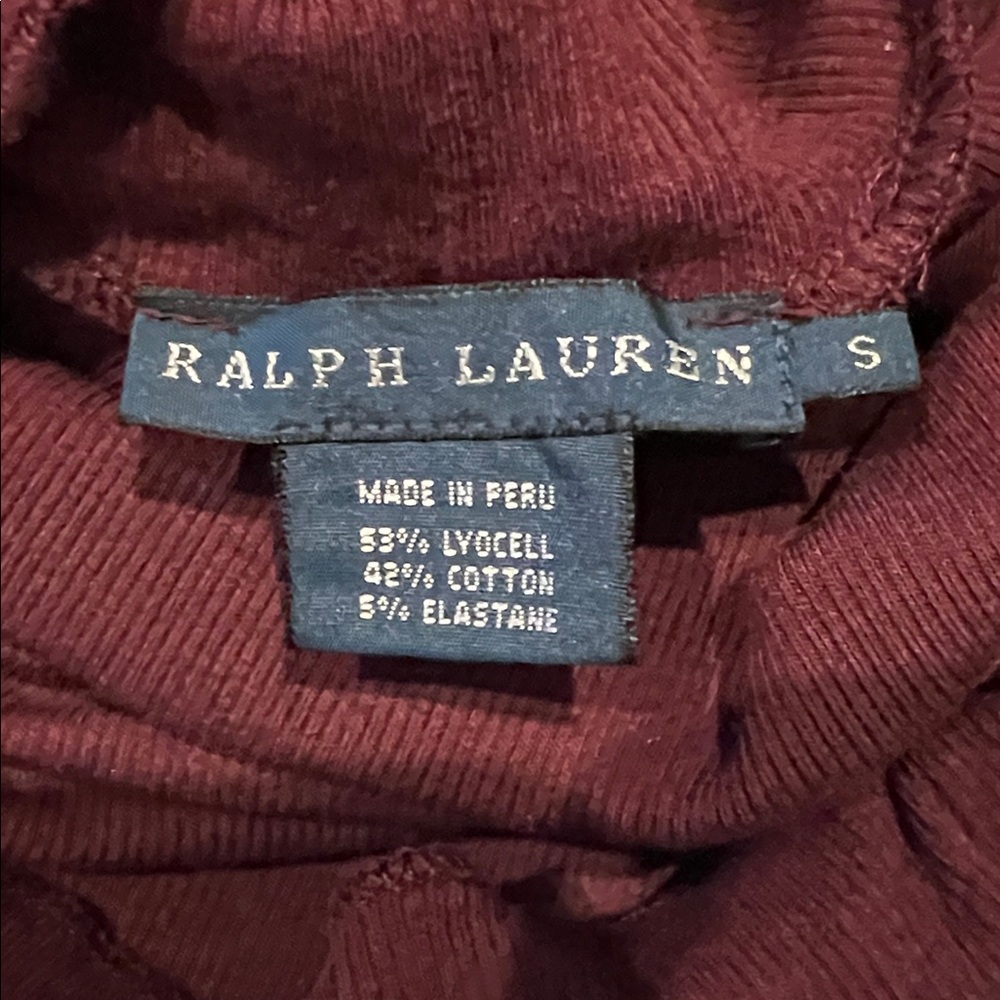 Ralph Lauren Ribbed Long Sleeve Fitted Turtleneck,
size S - Picture 7 of 8